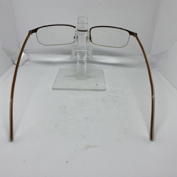 Authentic Prada VPR 56G 8AE-1O1 Designer Brown Eyeglasses Frames Metal 52-17-140 - Picture 4 of 8